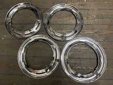 OE NOS 13" Sunbeam Alpine Hillman Minx Singer Radzierscheibe Scheibe Set länglich