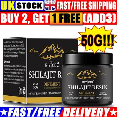 50G 100% Pure Himalayan Shilajit Organic Soft Resin Extremely Potent Fulvic Acid