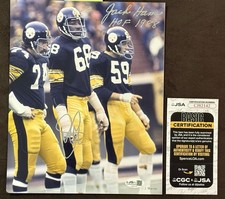 Jack Ham LC Greenwood 8x10 Autograph Signed Photo JSA Certified Steelers L C