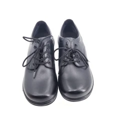 Dansko Black Leather Anti-Slip Undersole Lace up Oxford Sz 38/7.5-8