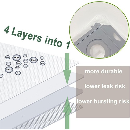 Vacuum Dust Bags For iRobot Roomba i7+ i3+ i4+ i5+ i6+ i7+ i8+ S9+ J8+ J7+ PLUS - Picture 6 of 10