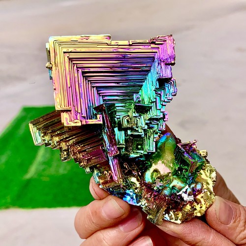 332G A+++ Gramm Wismut Regenbogen Kristall ElementBi Edelstein Mineral Präparat - Bild 22 von 24