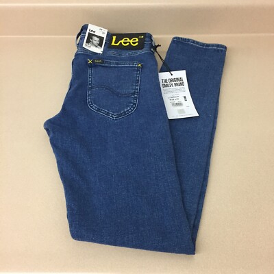 Lee x Smiley Malone Skinny Jeans Size 29x32 Blue Stretch New Tags