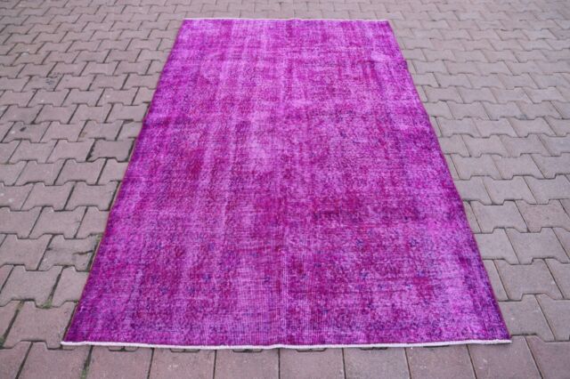 Turkish Overdyed Carpet Anatolian Handwoven Overdyed Livingroom Area Rug 5x8ft Turkish Overdyed Carpet Anatolian Handwoven Overdyed Livingroom Area Rug 5x8ft