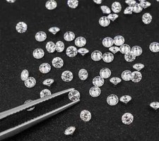 1 CT Natural White Diamond 1.50mm 60 Pcs Round Cut VVS1 D Grade Certified.