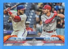 2018 Topps Update #US106 Jesmuel Valentin/Mitch Walding Phillies