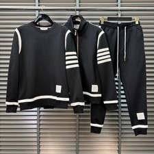 Thom Browne Men's Wears Classic Zipper Jacket Casual Sports Suit