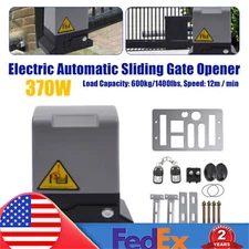 1400LBS Electric Automatic Sliding Gate Opener Door Operator&Remote Control 370W