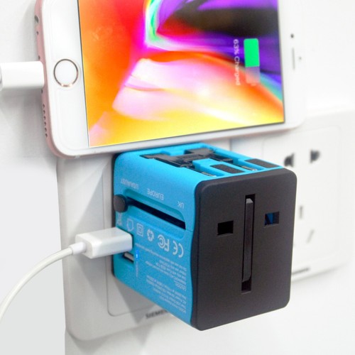 International Travel Adapter Universal Power Adaptor European Plug All In One - Picture 5 of 9