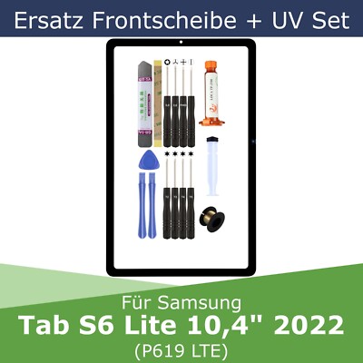 Ersatz Glas für Samsung Tab S6 LITE 2022 (P619 LTE) Display Scheibe + UV Set