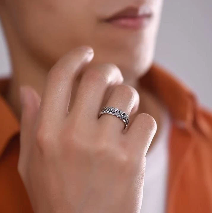 Ring 925 Silber Sterling Herren Damen Männer Sterne Größe Verstellbar Anpassbar - Bild 4 von 4