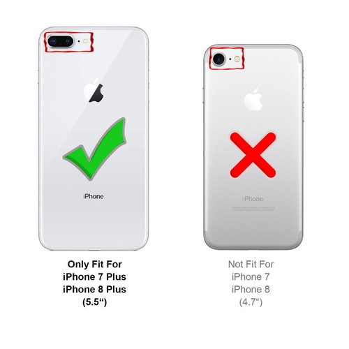 Funda con Tapa Para Apple IPHONE 7 8 Plus Protección Móvil Plegable Ligera - Imagen 7 de 7
