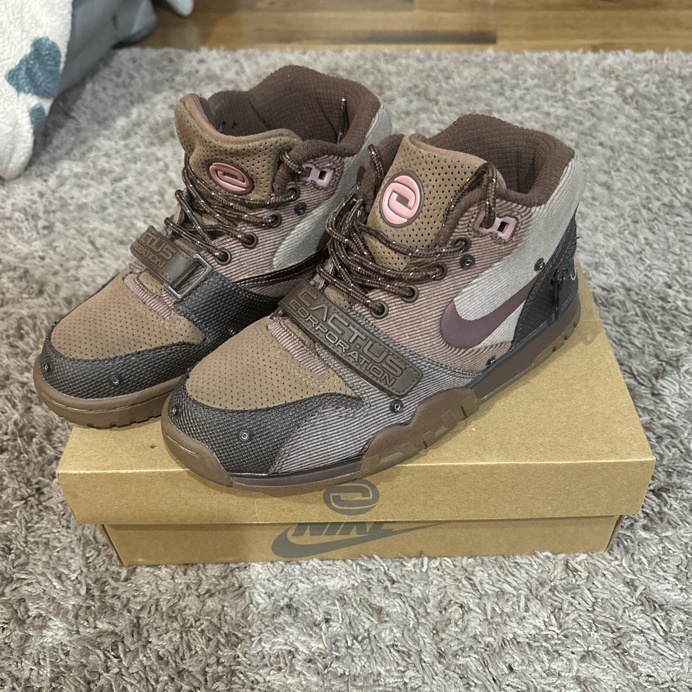 Nike Travis Scott x Air Trainer 1 CJ Chocolate Rust Pink 4.5 M 6 W Cactus Jack