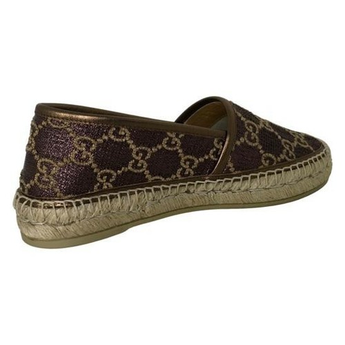 Alpargatas para mujer Gucci Heritage GG color marrón cojo-beige talla 36 - Imagen 5 de 9