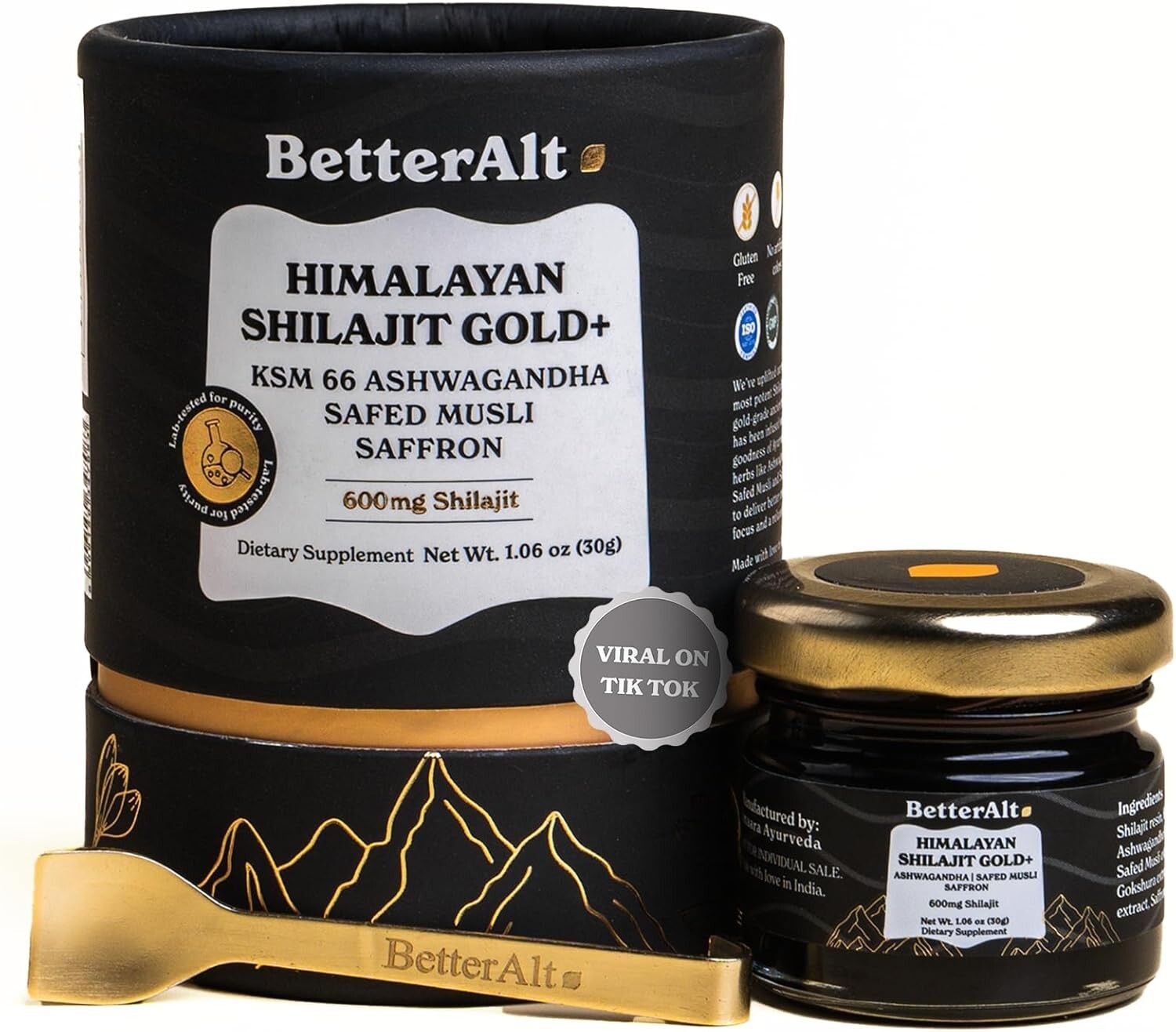 Pure Himalayan Shilajit Gold 30g - Boost Strength & Optimize Recovery Naturally