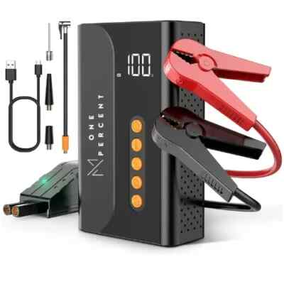 Car Jump Starter Booster Jumper Box Power Bank Battery Charger / Tire Inflator