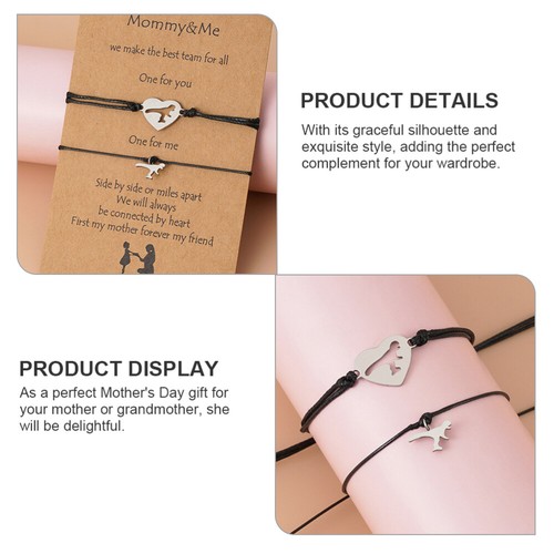 Armband-Set Mutter Tochter Passende Armbänder Muttertag Fräulein Eltern-Kind - Bild 11 von 12