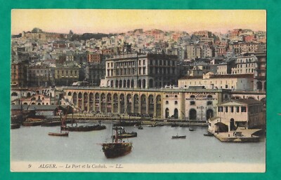 9. Alger - Le Port & La Casbah - LL (Algier Algerien) Postkarte