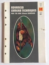 1969 Advanced Camera Techniques for 126 35mm Cameras Kodak Photo Book AC-56 info