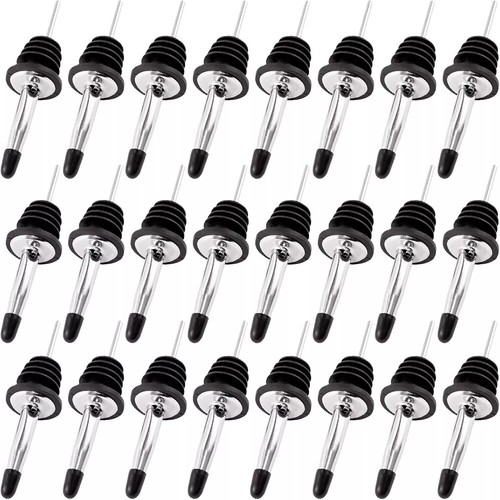 2-10x Speed Pourer Spirit Free Flow Wine Bottle Pour Spout Bar Stainless Steel - Picture 10 of 29