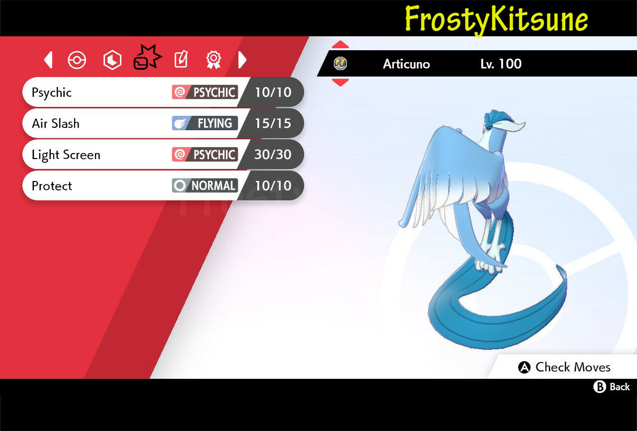 Pokemon Sword/Shield 6IV ✨Articuno ULTRA SHINY / Kanto (Digital Item) *NEW*