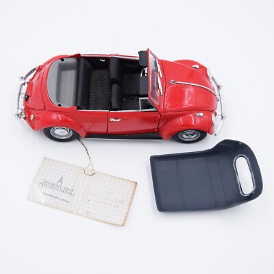 フランクリンミント 1967 volkswagen cabriolet 1967 VOLKSWAGEN CABRIOLET FRANKLIN MINT DIE CAST 1:24 RED