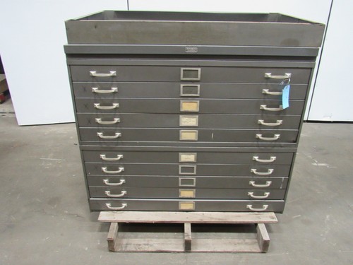 REPUBLIC 10 Drawer Architect Blueprint Art Flat Files File Cabinet 45"x28"x41"
