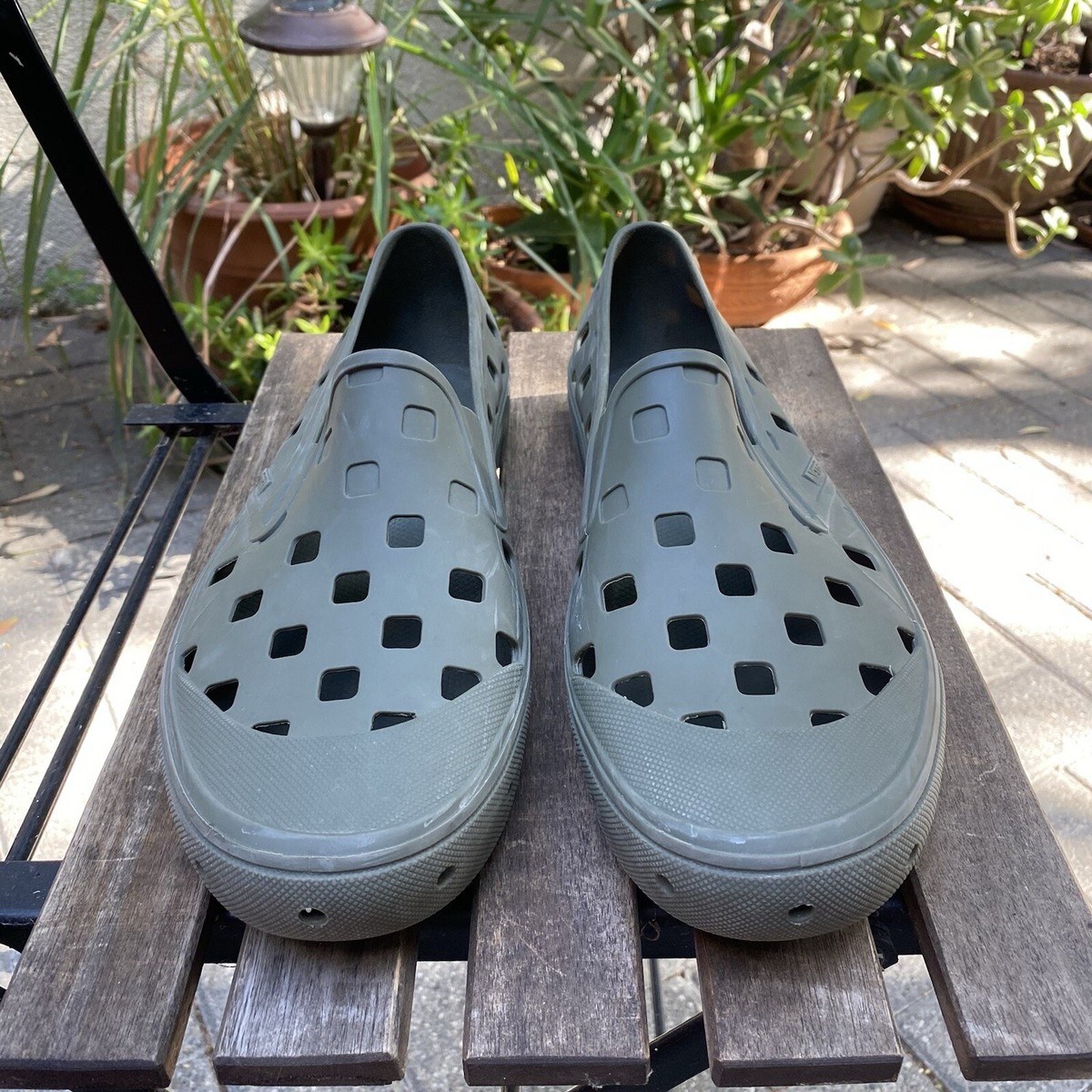 Vans Men\'s Trek Slip On Grape Leaf Green Rubber Casual Shoes Size 12 NWT Readystock) Vans Trek Mule Grape Leaf ? . Size Available  main image 3