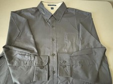 PORT AUTHORITY NWOT Button-Down Gray Cotton Poly XL