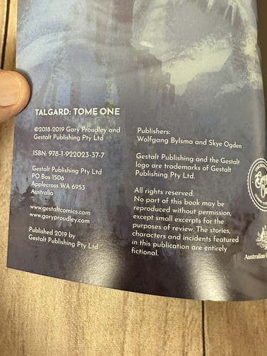 Talgard: Tome One Paperback Graphic Novel Comic - Proudley Randall Bylsma - Foto 6 di 8