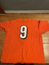 Joe Burrow Bengals Name Number T-Shirt Orange Men NFL no logos
