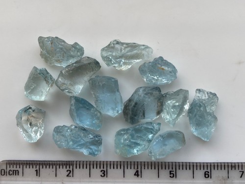 Exclusive 9.8g Facet Grade Natural Aquamarine Rough Gemstone Blue Color Clean - Picture 3 of 4