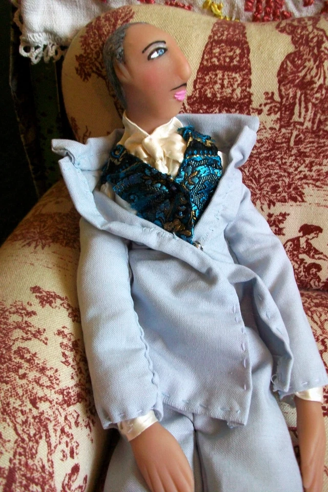 Vincent Price: уникальная художественная кукла ручной работы (12 дюймов) готическая, жуткая, страшная, для Хэллоуина - Изображение 3 из 4