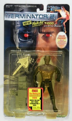 Terminator 2 White Hot T-1000 with Arrow Blaster, Kenner, 1991
