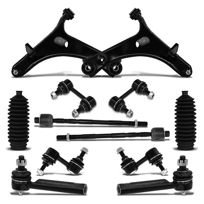 12pc Front Control Arms Sway Bars Tie Rods for 2005 - 2009 Subaru Legacy Outback
