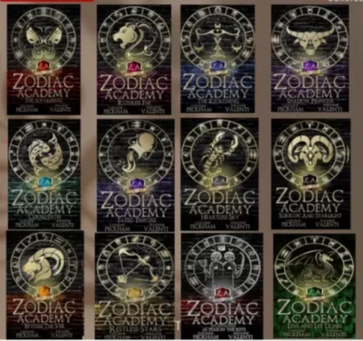 (Book 1 to 12) Combo of Zodiac Academy by Peckham Valenti Paperback FREE SHIP