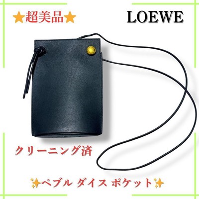 Loewe Pebble Dice Pocket Shoulder Bag, Black | eBay