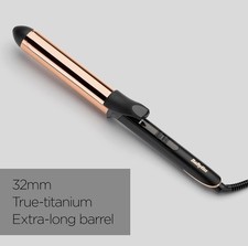 BaByliss Titanium Brilliance Curls Hair Curler – 32mm Barrel, Salon-Quality