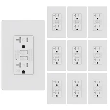 20Amp GFCI Outlet, Tamper Resistant/Weather Resistant Receptacle, Ground Faul...