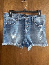 KENDALL KYLIE Hipster Women s Distressed Denim Blue Jean Short -Size 9/29