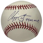 Chipper Jones Signed Autographed ROMLB Baseball w/ 99 NL MVP JSA COA Braves
