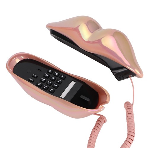 Wx 3016 Mouth'S Lips Shape Telephone Home Office Desktop Telephone Landline HLF - Zdjęcie 7 z 11