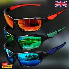 Wrap Around Polarized Sunglasses for Men Women UV400 Sports Sun Glasses Goggles