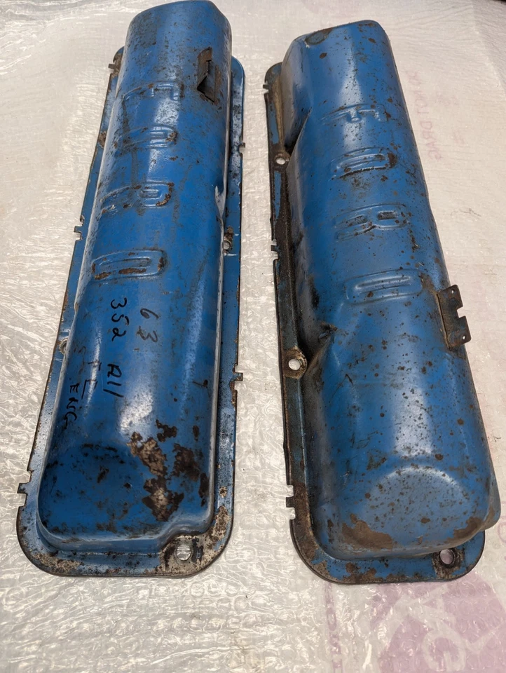 Ford Script FE 1961-64 1963 cubiertas de válvula 352 390 Galaxie Fairlane  Foto 4 de 4