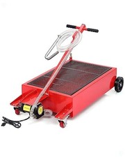 20 Gallon Oil Drain Pan with Electric 110V Pump 8 Ft 20 Gal Electric - Metal