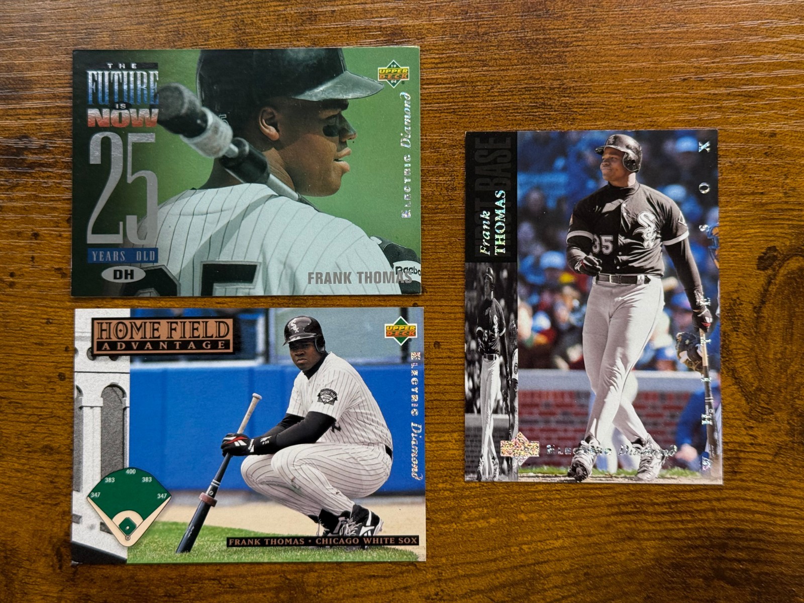 Frank Thomas 3 Card Lot 1994 Upper Deck Electric Diamond #55 284 300 White Sox