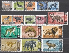Kenya Courrier Yvert 20/33 ** Mnh Faune