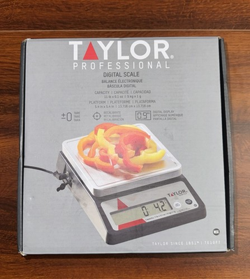 #ad Taylor Professional Compact Stainless Digital Scale TE10FT 11 lb Sealed $75.00