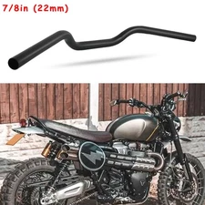 7/8" Handlebar Low Drag Bar Tracker Matte For Triumph Scrambler 900 1200 XE XC