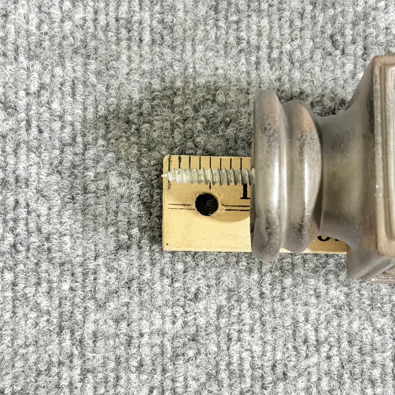 Pair Robert Allen Finials Ornate Square Vintage Style Carved Floral Decor